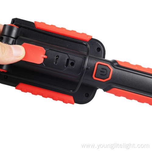 Flexible Hand held rechargeable magnetic folding work light